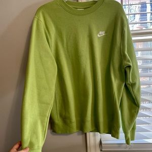 Green Mens Nike Crewneck